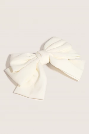 Solid Ribbon Bow Hair Clip