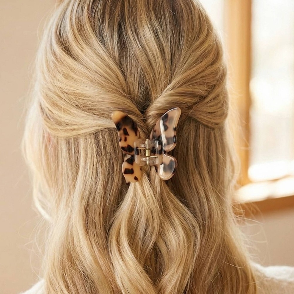 Three Piece Butterfly Hair Claw Set