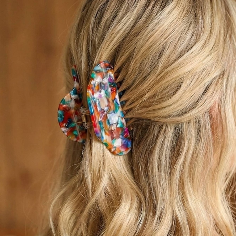 3Pc Mixed Acetate Hair Claws Set