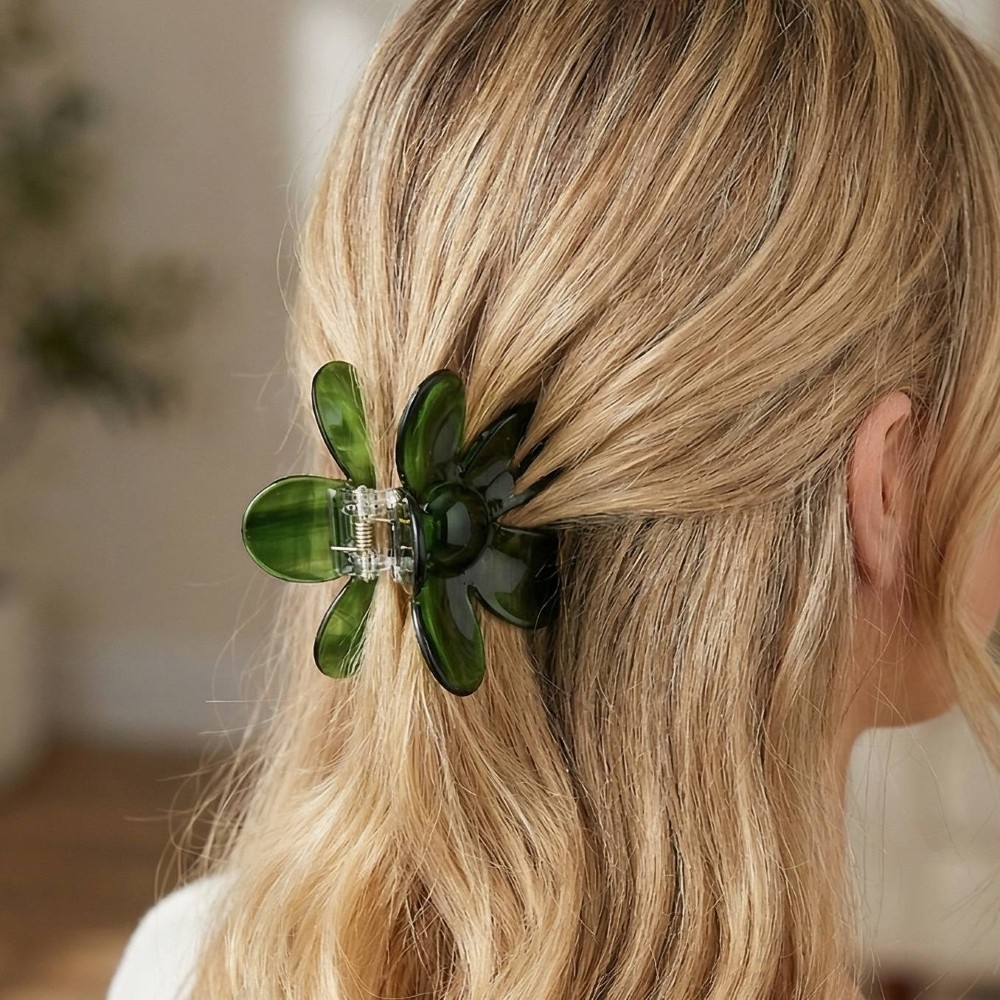 Three Piece Flower Hair Claw Set