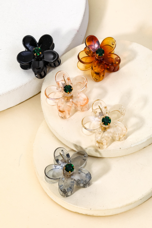 Acetate Mini Flower Jaw Hair Clip