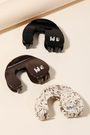 Acetate Ornate Jaw Hair Claw Set