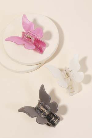 Acetate Butterfly Hair Clip Set