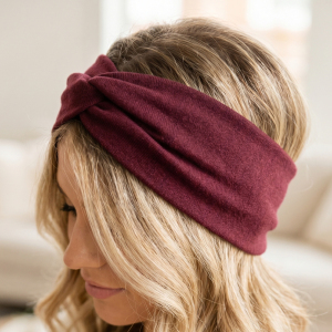 Twisted Knot Wide Fabric Hair Headband