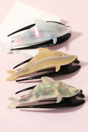 Dolphin Jaw Hair Clip Set