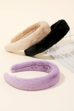 Fur Headband Set