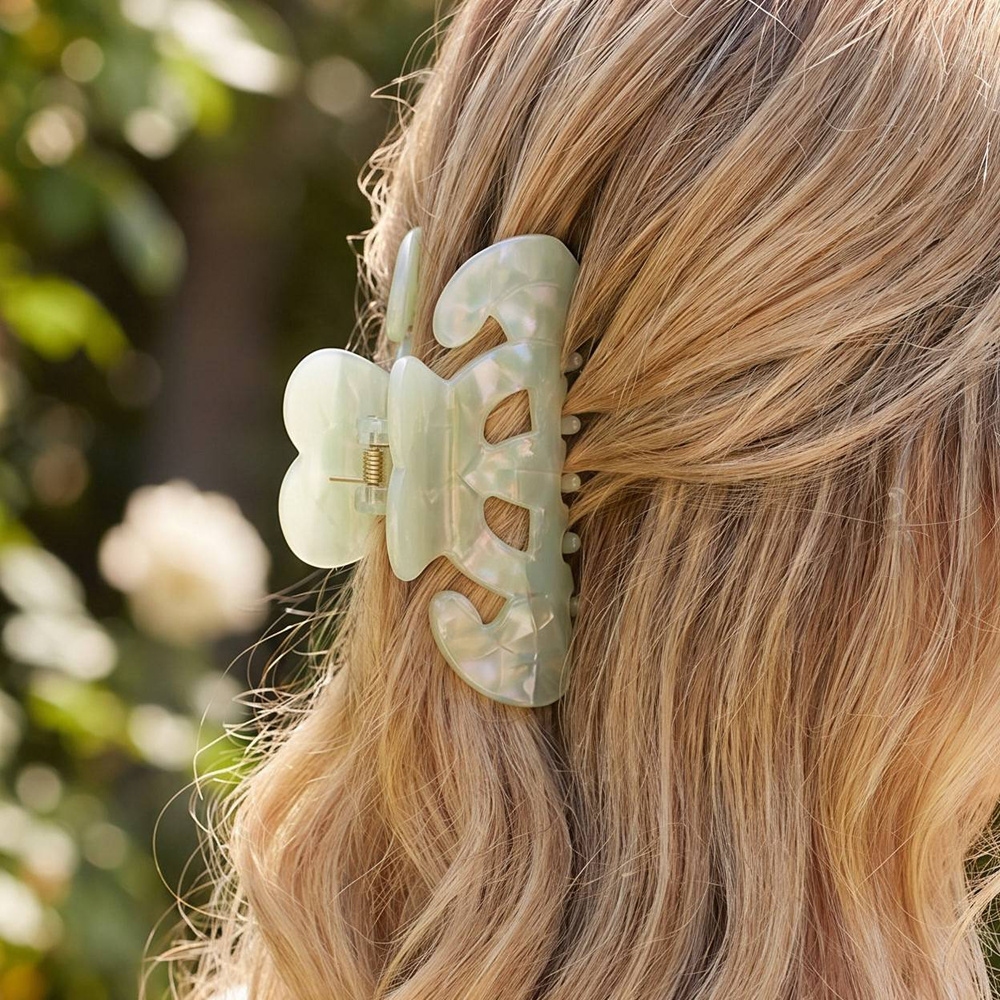 3 Piece Pastel Pearlescent Acetate Hair Claw Set
