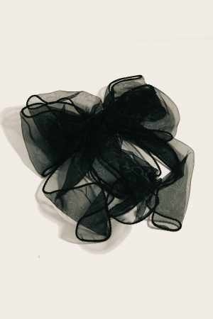 Sheer Ribbon Bow Hair Clip