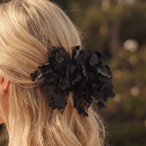 Oversized Tulle Flower Petal Bow Barrette Hair Clip