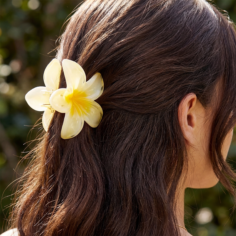 Hawaiian Flower Hair Claw