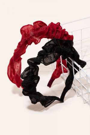 Two Piece Sheer Fabric Headband Set