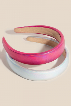 2Pc Satin Head Band Set