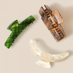 Long Three Piece Assorted Hair Claw Set