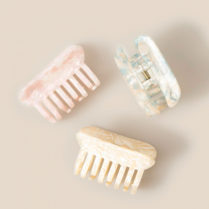 Three Piece Acetate Hair Claw Set