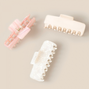 Rectangle Acetate Hair Claw Set