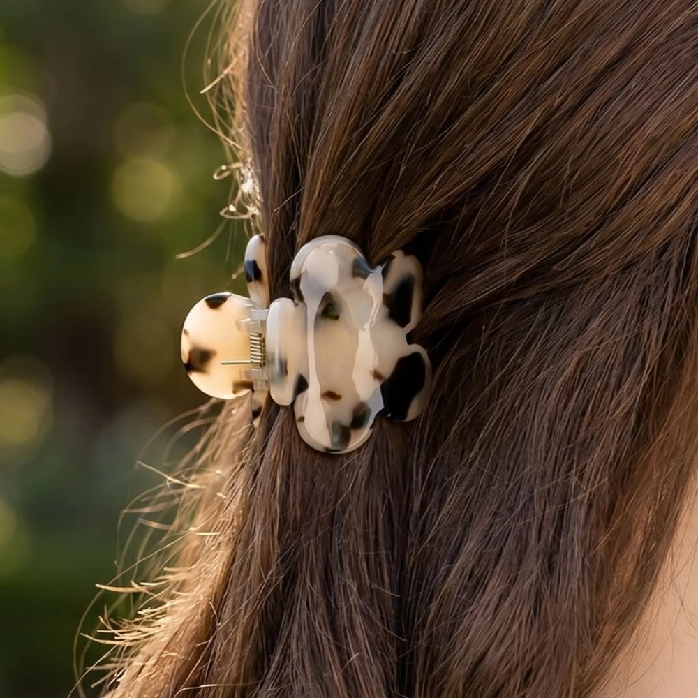 Small Three Piece Flower Jaw Hair Clip Set