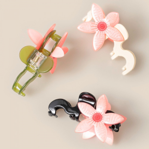 Assorted Flower Hair Claw Set