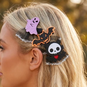 3Pc Halloween Hair Clip Set