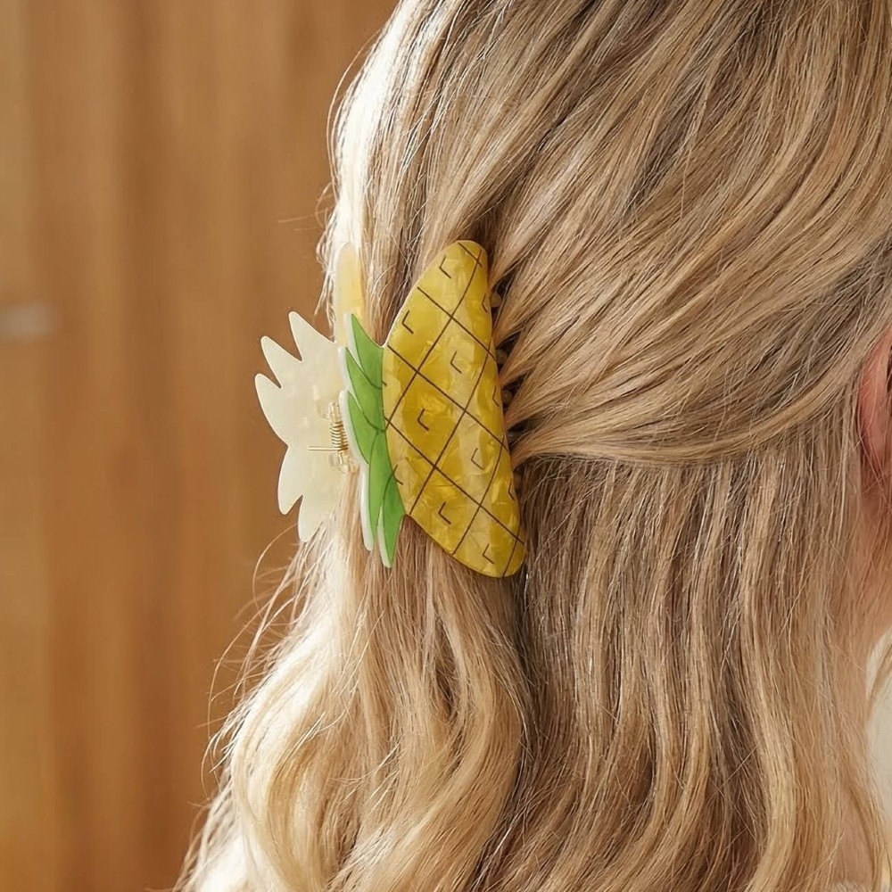 Kiwi Lemon Watermelon Jaw Hair Clip Set