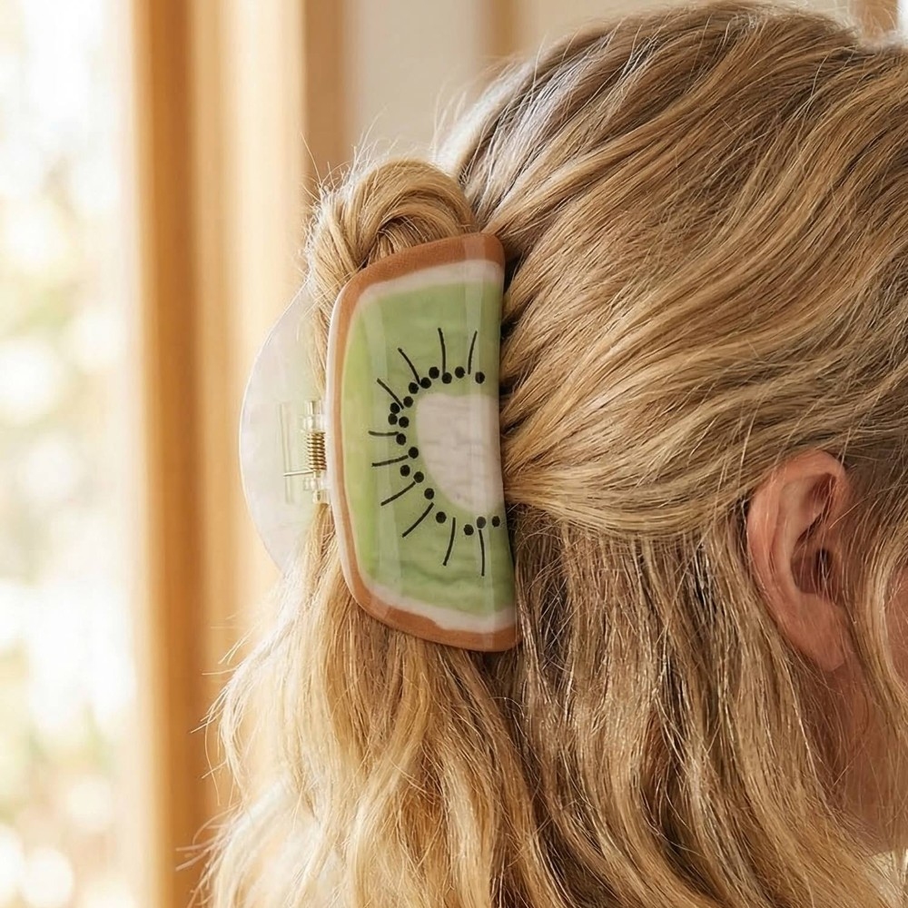 Cherry Pineapple Strawberry Jaw Hair Clip Set