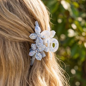 Double Flower Claw Hair Clip 3 Piece Set
