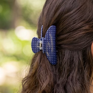 Polka Dot Claw Hair Clip 3 Piece Set