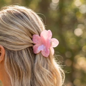 Watercolor Flower Claw Hair Clip 3 Piece Set
