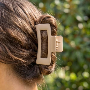 Matte Open Rectangle Frame Claw Clip