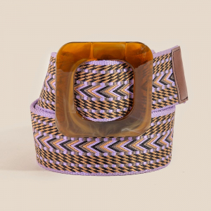Boho Chevron Pattern Braided Belt