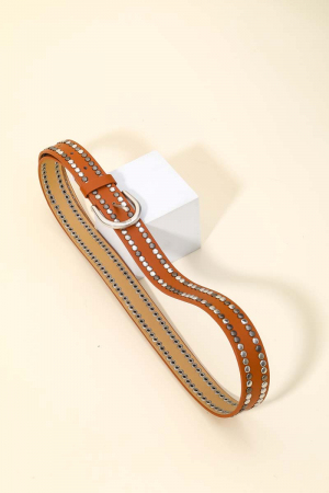 Studded Fashion Vegan Leather Belt
