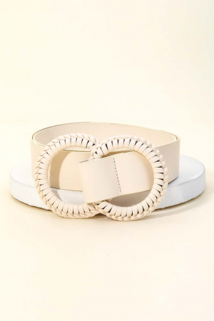 Double Ring Vegan Leather Belt