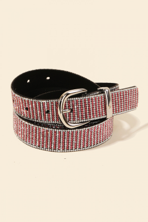 Vibrant Rhinestone Pave Belt
