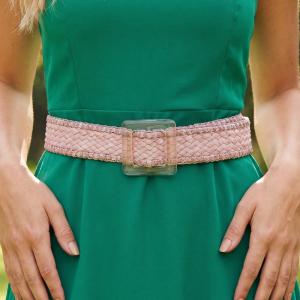 Intricate Weave Square Buckle Belt
