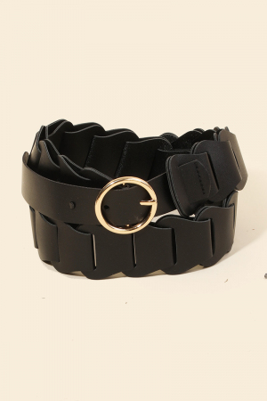 Braid Link Vegan Leather Belt
