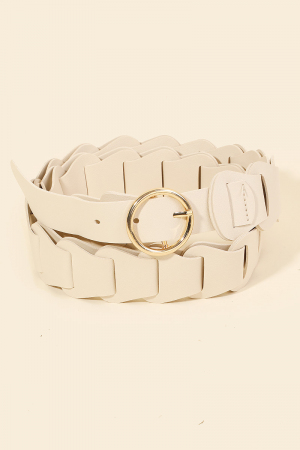 Braid Link Vegan Leather Belt