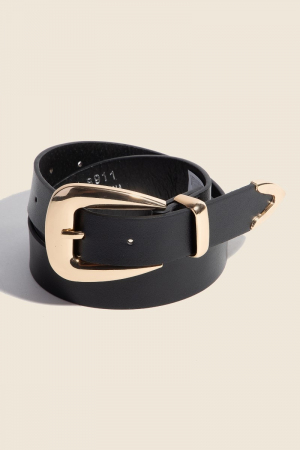 Smooth Vegan Leather Belt