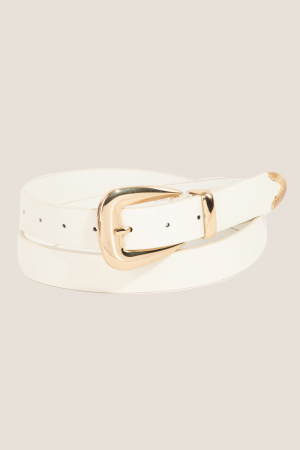 Smooth Vegan Leather Belt