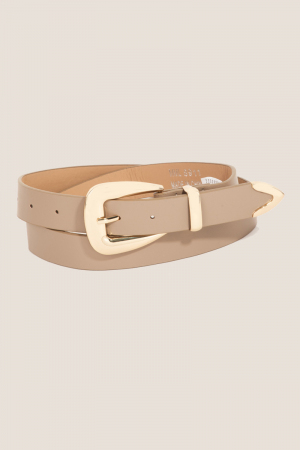 Smooth Vegan Leather Belt