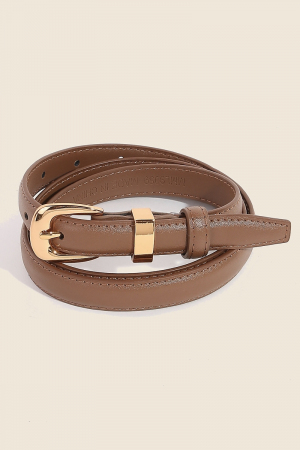 Fashionable Thin Leather Belt