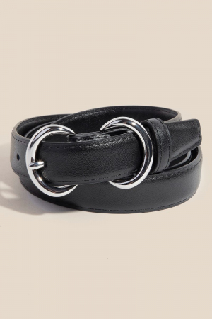 Double Ring Leather Belt
