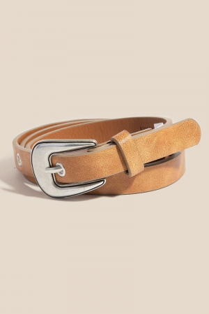 Simple Faux Leather Belt