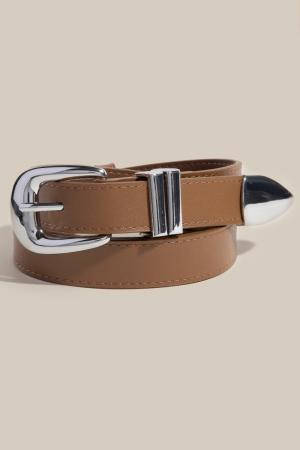 Modern Sleek Vegan Leather Belt