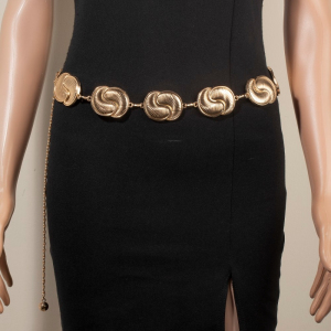 Etched Knot Shape Chain Belt