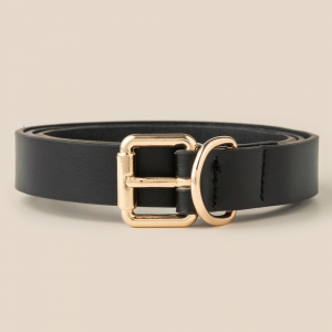 Sleek Medium Vegan Leather Belt
