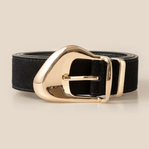 Ornate Buckle Soft Leather Belt