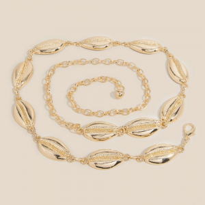 Cowrie Seashell Chain Belt