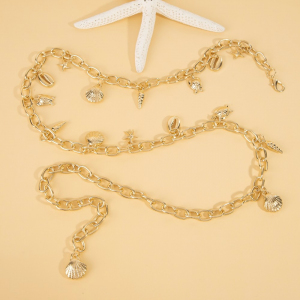 Assorted Sealife Charms Chain Belt