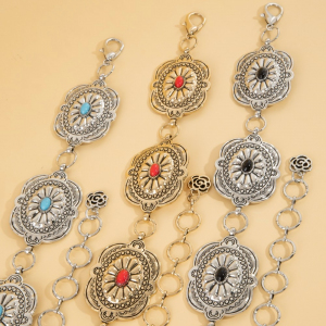 Western Concho Chain Link Belt