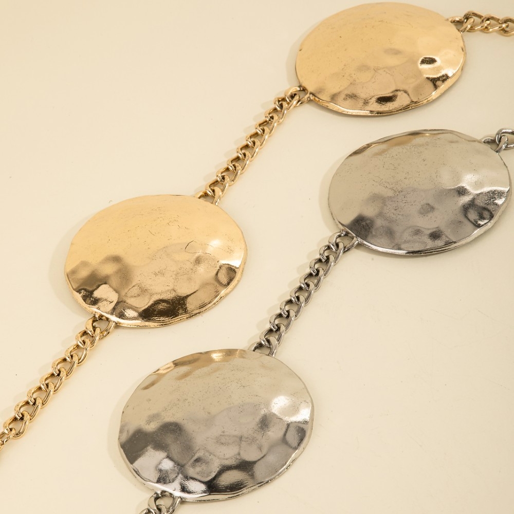 Large Hammered Disc Chain Belt