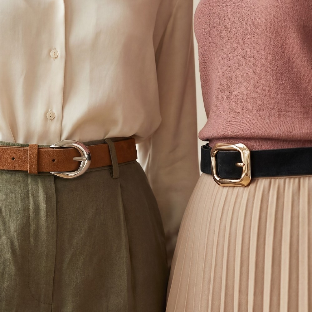 Assorted Vegan Leather Belt Set